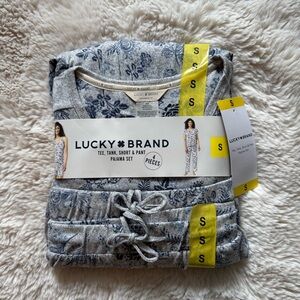 Lucky Brand Blue Floral Pajama Set
